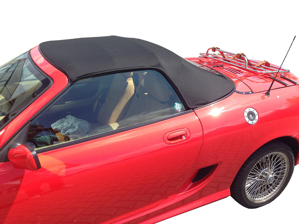 MGF / TF complete soft top with PVC window - 1998-2005 - Mohair - Black
