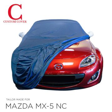 Mazda MX-5 NC Indoor Cover  with mirror pockets in silvergrey