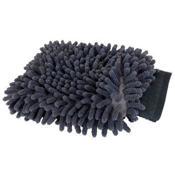 Luxury Grey Microfiber Wash Mitt – Gentle Cleaning Excellence