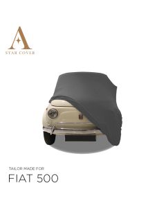 Fiat 500 - Indoor Car Cover - Silvergrey