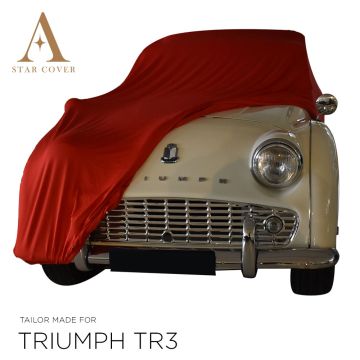 Triumph TR3 Indoor Cover - Tailored - Red