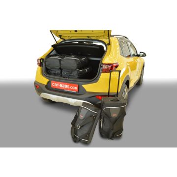 Kia Stonic (YB) 2017-present (adjustable boot floor in highest position) Car-Bags travel bags